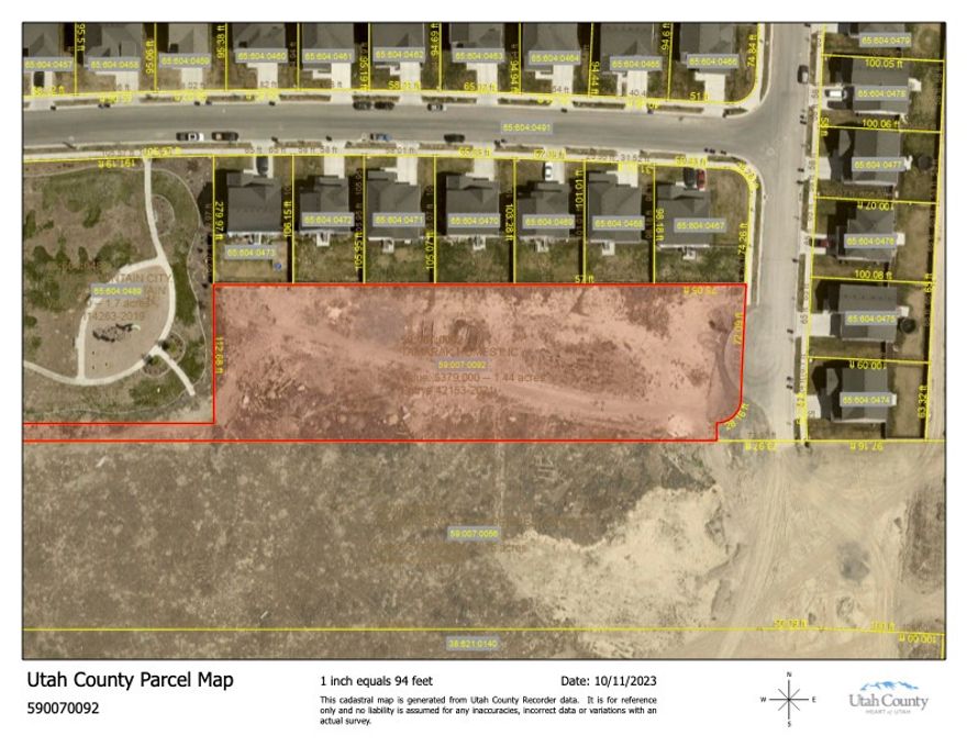 Excellent opportunity for a  subdivision with 7 individual single family lots.  This is the kind of affordable housing we love to see!  Individual lots, moderately sized homes with their own yard!  Development borders finished park space!  Zone change to RC Residential has been approved and concept plan has been approved.  Just a few final steps and it's ready for improvements.  Property is accessible by city street (Poplar Drive) and backs up to existing homes.