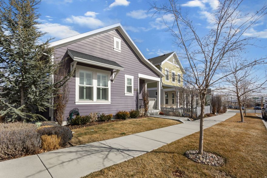 Beautifully refreshed rambler in the heart of Daybreak! Bright, open living with 10-ft ceilings, fresh paint throughout, and a cozy fireplace. The stunning kitchen features granite countertops, a large island, and a full Samsung Bespoke appliance suite (only 2 years old).  The main-level primary suite offers a walk-in closet, dual sinks, and spacious shower, plus convenient main-floor laundry with built-in desk and storage. The fully finished basement includes a large family room and three additional bedrooms, including one with an ensuite bath.  Enjoy the low-maintenance, fully fenced backyard with pet-friendly turf, covered patio, mountain views, and included hot tub.  Located near Downtown Daybreak, schools, parks, shopping, and the Salt Lake Bees stadium, with access to community pools, trails, pickleball courts, and lakes.