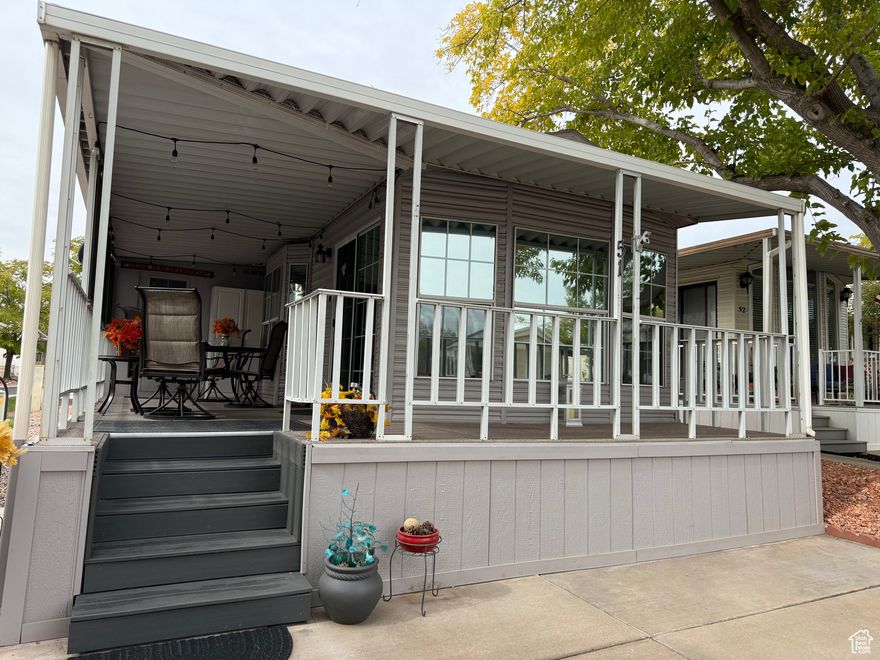 Beautifully updated home in 55+ community close to dining, shopping, recreation, and I-15. Not only has the interior been completely updated, but a new heat pump/AC was installed this year. Enjoy spending time on the incredible covered patio with ample space to host family and guests. This incredible property is turnkey, comes completely furnished and is ready to take advantage of immediately.