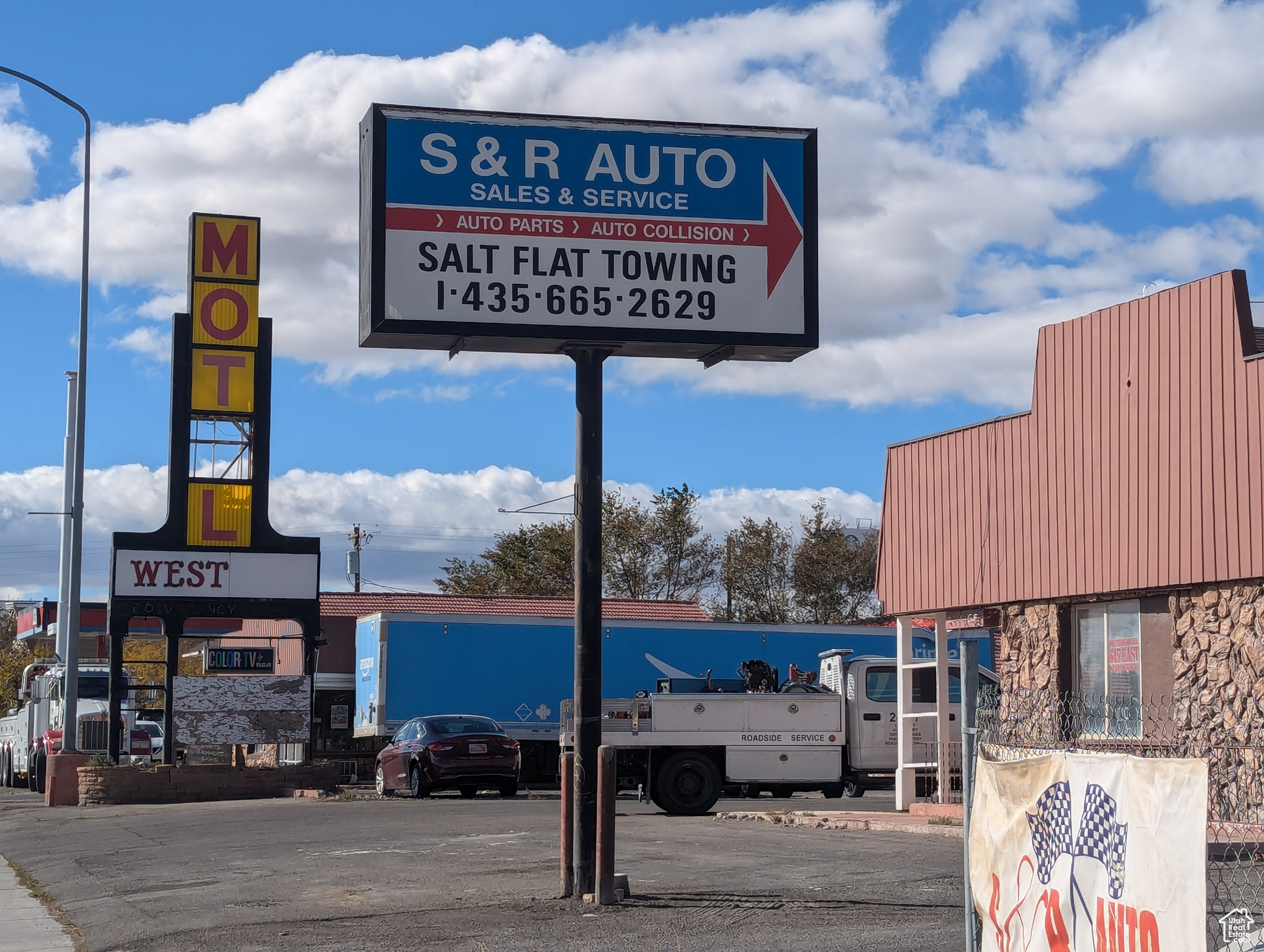 DO NOT DISTURB BUSINESS.  Amazing opportunity.  30+ year towing business and real estate for sale.  Business has exclusive contracts in place that provide stable and predictable revenue.  Vehicles included are worth approximately $1,600,000.  Large tow yard and shop, and motel in Wendover, UT side of approximately 6.79 acres.  Additional fenced and secured tow yard in Wendover, NV side included.  Real estate worth over $1,800,000.  Strong collateral and excellent opportunity.