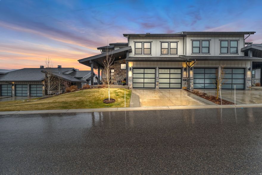 Looking for a newer townhome near Deer Valley that works as both a personal getaway and a nightly rental? Built in 2022, this 4-bedroom, 3.5-bath home offers mountain and lake views, open living spaces, and an easy connection to the outdoors.  The great room features 18-foot ceilings and hardwood floors, creating a bright, open feel that's perfect for gathering after a day on the trails or the mountain. The kitchen is designed for real use, with Viking appliances, a gas range, quartz countertops, a built-in refrigerator, and a large island that comfortably seats three.  Step outside to the private patio, already set up with a hot tub pad, and take in the views. An oversized two-car garage provides space for vehicles and gear. Nightly rentals are allowed, offering flexibility when you're not using the home yourself.  Located minutes from Jordanelle Reservoir, the Jordanelle Perimeter Trail, and just three minutes to Deer Valley East Village, with Salt Lake City International Airport about 40 minutes away, this home makes it easy to enjoy every season.