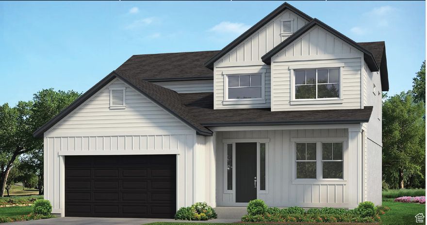 Ask about our current buyer incentives! Introducing the Cambridge, a remarkable floorplan featuring a 3 car garage in Mapleton's serene Parkside community. This home is designed for those who value space, comfort, and luxury. As you step into the Cambridge plan, you're greeted by an open and airy atmosphere, where the blend of modern design and practicality is immediately apparent. The expansive layout, including the finished basement, provides ample space for family living, entertaining, and personal retreats. This home benefits from the proximity to Maple Grove Park where residents can easily enjoy the outdoors, with walking trails and green spaces just a short stroll away. Estimated completion December 2025. Pictures of this home are of a different address and same floorplan used as an example. Some selections for this home are posted. Inquire for more details. Buyer to verify all and obtain own independent measurement.
