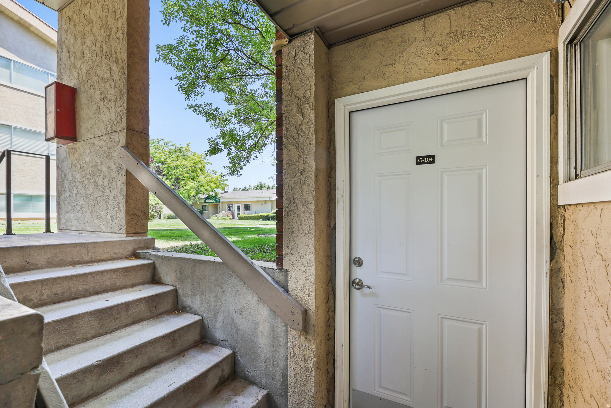 Ground-level entrance offers convenient access.