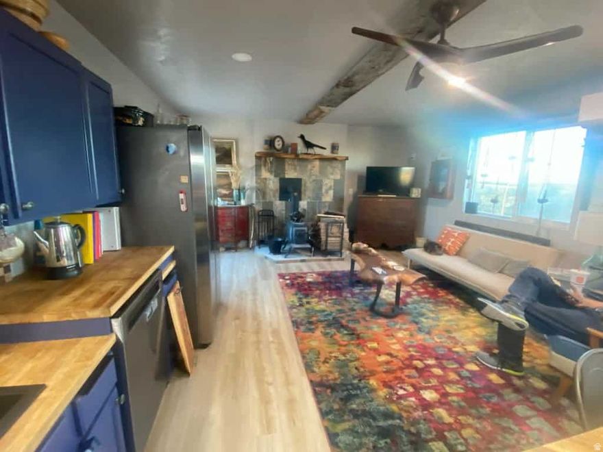 Motivated Seller!  This is a Container Home on 40.54 acres southeast of Duchesne! It is only a year old! Completely off grid!  Includes a septic system, solar power, and generator back up!  1100 gallon water cistern. 1 bedroom, 1 bath. Open Living room/Kitchen/Dining. There is a build on area for storage, studio, shop, or whatever your needs are! This home meets ADA requirements.  Handicap ramp, Accessible placements of appliances and fixtures. A barrier free continuous access throughout the home for individuals with mobility limitations.  Connex is excluded.  The RV and one other tiny home are excluded. This home qualifies for a loan.  Ask us!