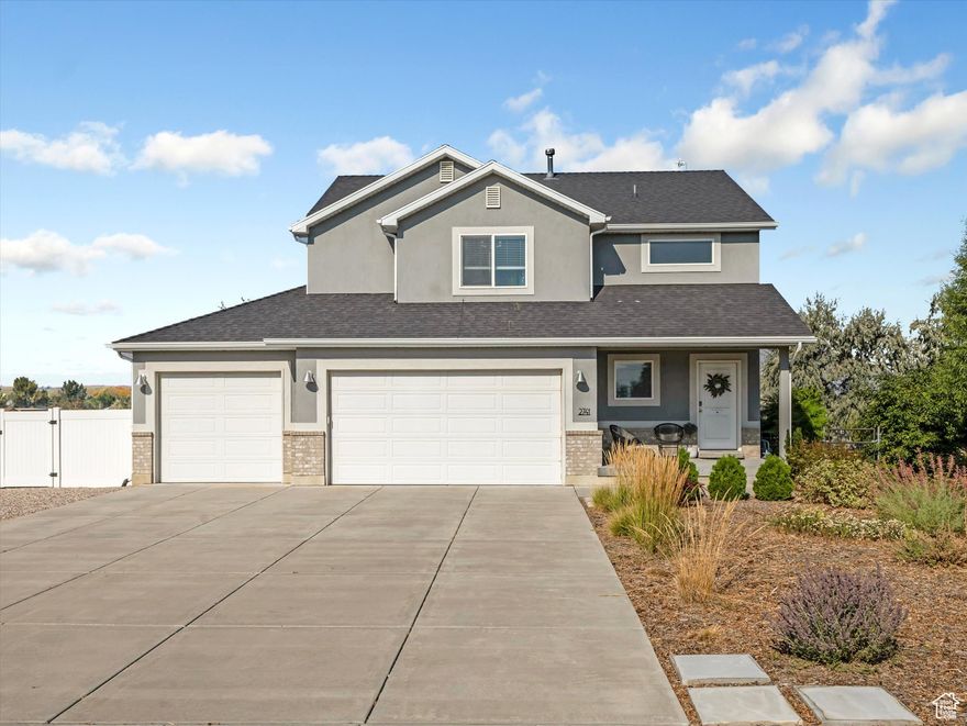 For those looking for a "homestead" and being free of HOA restrictions, this property was thoughtfully designed around living a simple and self-sufficient life. With water conservation in mind, the yard has an orchard, berry bushes, electricity/water spigots for livestock or garden beds, and a smart irrigation system. There are many patios for gatherings and an RV pad with extra space behind the gate to store toys, trailers, or additional vehicles. Even though this home was built in 2013, most of the systems have been recently updated. They added a new furnace and AC within the last year and new LVP flooring, carpet, kitchen appliances, washer/dryer, and water heater within the last 3 years. This home feels new and is well taken care of! Square footage figures are provided as a courtesy estimate only and were obtained from an appraisal. Buyer and Buyer's Agent are encouraged to verify all information.