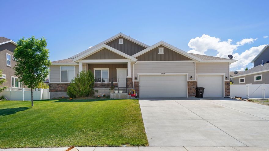 Beautiful home features recently installed LVP (Luxury Vinyl Plank) in traffic areas and new carpet in much of the home upstairs. Reverse Osmosis water system and microwave are less than a year old.  Security system includes cameras with recorder.  Three bay garage is extra high, extra deep, and has a 220 electrical line installed.  RV parking on side of house will accommodate a 40-foot-long trailer.  Square footage per county records.  All information is deemed correct, to be verified by buyer/agent.
