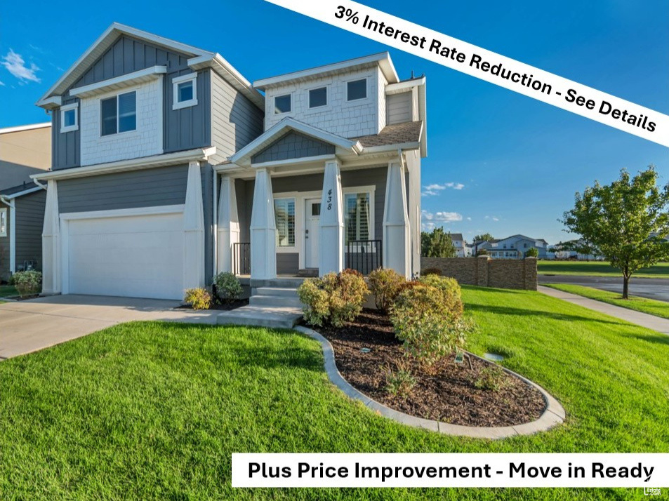 3% INTEREST RATE REDUCTION ON YOUR LOAN at seller's expense in year 1, 2% year 2; 1% year 3! Freshly updated, modern, and move-in ready-with new professional paint throughout! Step inside to a bright, inviting kitchen and dining area that flow seamlessly into the spacious main-floor family room. The finished basement extends your living space with a fifth bedroom, full bathroom, and the second family room-perfect for gatherings with friends, family, or neighbors. Just one street over, you'll find a lush green park with a deluxe playground for added convenience. All this, plus an unbeatable location only minutes from I-15, the FrontRunner station, UVU, and the Utah Lake Shore Trail-where Rocky Mountain High Vistas meet Breathtaking Sunsets over the lake!