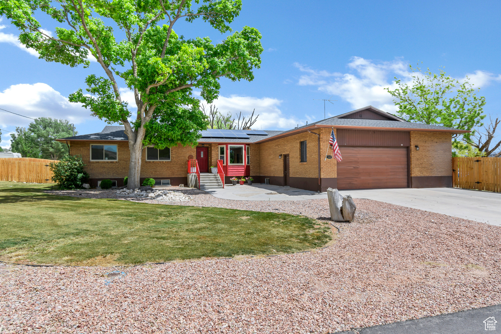 Spacious and updated 6-bedroom, 2.5-bathroom home offering 3,648 square feet of living space on a 0.54-acre lot in a prime Gunnison Valley location. This move-in-ready property features numerous recent upgrades including a new roof, owned solar panels, new windows, new carpet, and fresh interior paint, providing modern comfort and energy efficiency throughout. The functional layout offers ample room for everyday living and entertaining, while the partially fenced yard includes space for animals and a hot tub for year-round relaxation. Located right next to a scenic walking path, the home also sits just 10 feet from a separately deeded and fully subdivided 0.45-acre lot, which is not included in the sale but presents an excellent investment opportunity for future development, a second home, or long-term value. Please note, the green shed and the subdivided lot are excluded from the sale. Square footage figures are provided as a courtesy estimate only and were obtained from county records; buyer is advised to obtain an independent measurement.
