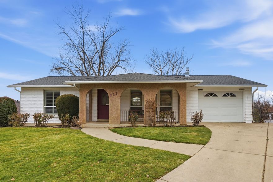 Well-maintained rambler in a quiet Farmington cul-de-sac. This 4-bedroom, 2-bath home offers comfortable living with a functional layout. The kitchen features white cabinets, solid surface countertops, and a tile backsplash. Engineered hardwood floors highlight the upstairs family room and hallways.  The basement family room includes a built-in electric fireplace, perfect for cozy evenings and gatherings. Major updates include the roof, furnace, A/C, and water heater.  The low-maintenance deck overlooks a spacious backyard featuring fruit trees, a patio, and firepit area. Additional storage is available under the garage, with a recently added helical piers for stability. Conveniently located close to schools, parks, shopping, and commuter routes.