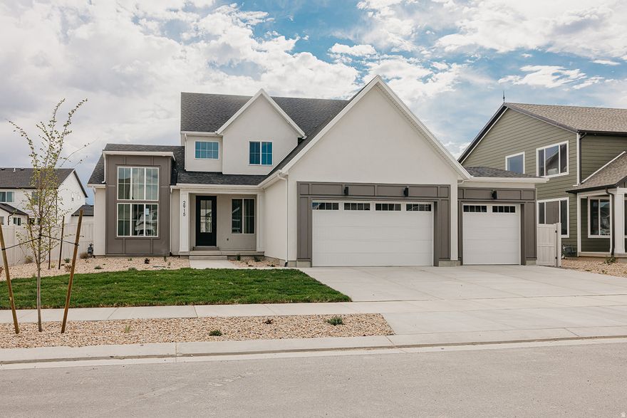 The Durango is a two-story floor plan with four bedrooms and two-and-a-half bathrooms. The main floor includes a formal living room or office, a primary en suite with vaulted ceilings and a large walk-in closet, and a mudroom, powder bath, and pantry off the garage entry for convenience. Upstairs, three bedrooms share a full bath, and an adjacent laundry room.  This home is located in Firefly, the master-planned community built specifically for kids to live life unplugged. Stop fighting over screen time and start reconnecting in an environment engineered to encourage play. Firefly isn't just a neighborhood, it's a 350+ acre network of parks, trails, and amenities designed to inspire adventure and activity. The day you move in, your kids will be enjoying the skate and wheels park, the bike pump track, the downhill mountain bike course, pickleball and basketball courts, neighborhood playgrounds, and miles of trails. Is your child shy?  Firefly has the region's only full-time Activities Director curating weekly activities and events for all ages, encouraging families and neighbors to connect in nature. Located in Eagle Mountain, Firefly is an easy commute to the Silicon Slopes, with close proximity to shopping and entertainment. Just 40 miles south of Salt Lake City and 30 miles north of Provo, it's one of Utah County's fastest-growing cities. Book a tour of this beautiful Candlelight home, explore all the amenities, and see for yourself why Firefly is the best place in Utah to raise your kids.