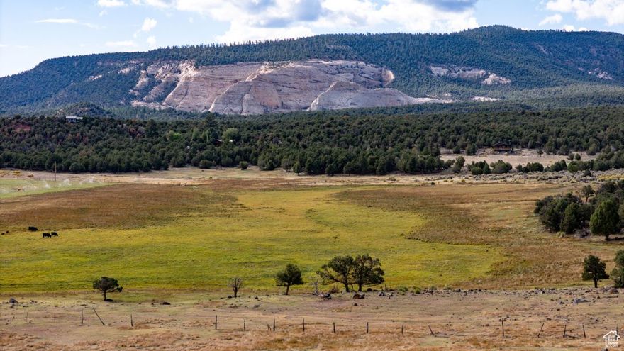 Huge, beautiful 100-acre parcel in Grover close to Boulder Mountain. Approximately 65 acres irrigated - some pasture and some in alfalfa and taxed as greenbelt. All irrigation equipment is included. Land is adjacent to public lands on two sides.  Property includes well-maintained 4 bedroom, 2 bath home currently used as an AirBnB. All appliances and most furniture will be included. Hardy board siding and metal roof. New carpet flooring. New concrete patio on the rear of the house. Square footage: 1408 sq ft.  Near beautiful public lands for some of the best hiking and exploring,