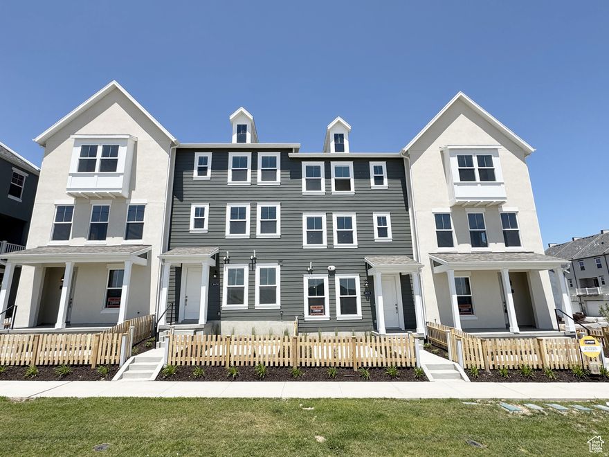 Imagine living in an amazing townhome where the community features are unmatched!!  This brand new, gorgeous home has 3 large bedrooms 2.5 bathrooms and a 2 Car Garage. The home also has an unfinished bedroom and bathroom downstairs that is comfortable and private and very easy to turn into a 4th bedroom. Your family room is large enough to accommodate the largest of furniture and the room for plenty of friends to match. It also has beautiful 42" cabinetry with crown molding and upgraded Quartz countertops including undermount sink. The home includes stainless steel appliances and a gas range. The open floorplan is welcoming and comfortable. It even has upgraded flooring and It has a large owner's suite with a walk-in shower, tub and gigantic closet. The home also has tons of additional storage. There is a covered porch to sit and relax on a nice day. The pics shown are of a currently available home with comparable finishes.  The Daybreak community is in a very desirable location in South Jordan not far from all the everyday conveniences. We are currently offering several awesome choices for incentives too. Whether it's closing costs, a rate buy-down, an appliance package, or pre-paid HOA dues. Make sure you get the most out of your new home purchase, whether it's a Daybreak townhome or single-family home, Call Charles today to find out more.