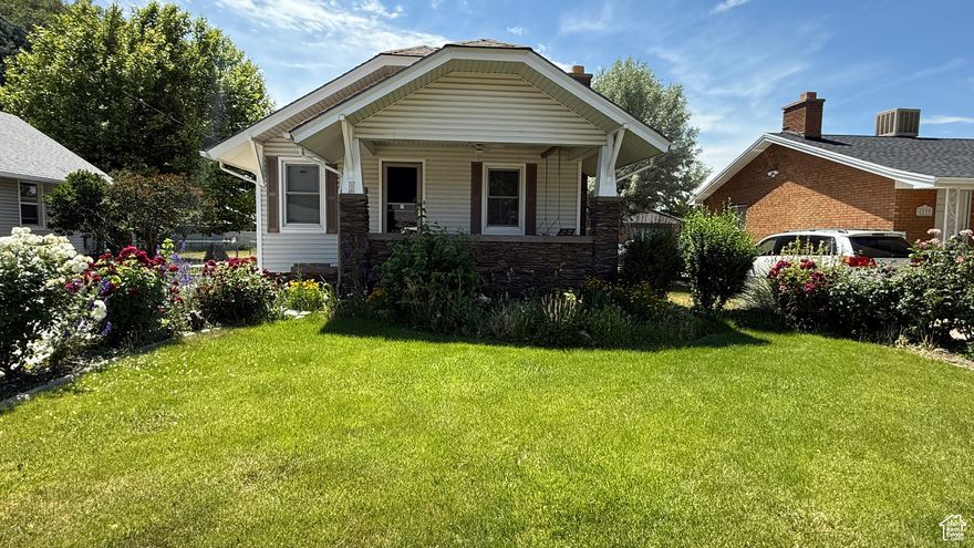 Charming 3-bedroom, 1.75-bath bungalow on a spacious 1/4-acre lot. Includes a fully fenced yard perfect for pets, 2-car garage with an additional motorcycle bay, a large powered shop, and a dedicated landscaping shed. Inside, enjoy a professionally built sunroom (approx. 250 sq ft) with full HVAC-seamlessly integrated into the home's living space. Property also includes rare water shares for irrigation. Just minutes from Ogden Canyon and close to shopping and dining.  Square footage figures are provided as a courtesy estimate only and were obtained from County Records .  Buyer is advised to obtain an independent measurement.