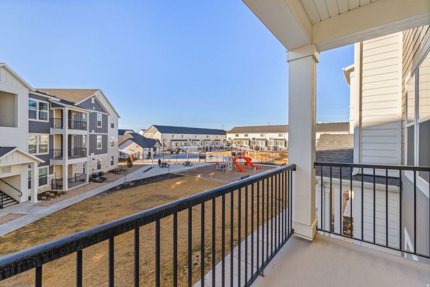 What makes this home special? First off, you'll enjoy peaceful views overlooking the common areas, along with access to a community pool and clubhouse just steps away. You also benefit from Wildflower Lake amenities, including pickleball courts, playgrounds, and a brand-new dog park. Ideally located just off the newly connected Mountain View Corridor, commuting is a breeze while still enjoying a neighborhood feel. Plus, the one-car garage is an end stall, providing extra space and convenience compared to others.