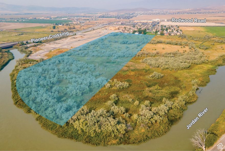 This 38-lot subdivision features single-family detached lots, each a minimum of 9,000 square feet, with zoning and an approved Master Development Agreement with Saratoga Springs.  The property borders the scenic Jordan River and will directly connect to future public walking trails. Located near Pioneer Crossing and Redwood Road, the site offers excellent access to I15, Lehi, and the Silicon Slopes tech corridor. Saratoga Springs continues to attract strong residential demand driven by high growth, new schools, retail, and city investment in parks and trails. Highlights: 38 single-family lots 9,000 SF minimum lot size Utilities at site