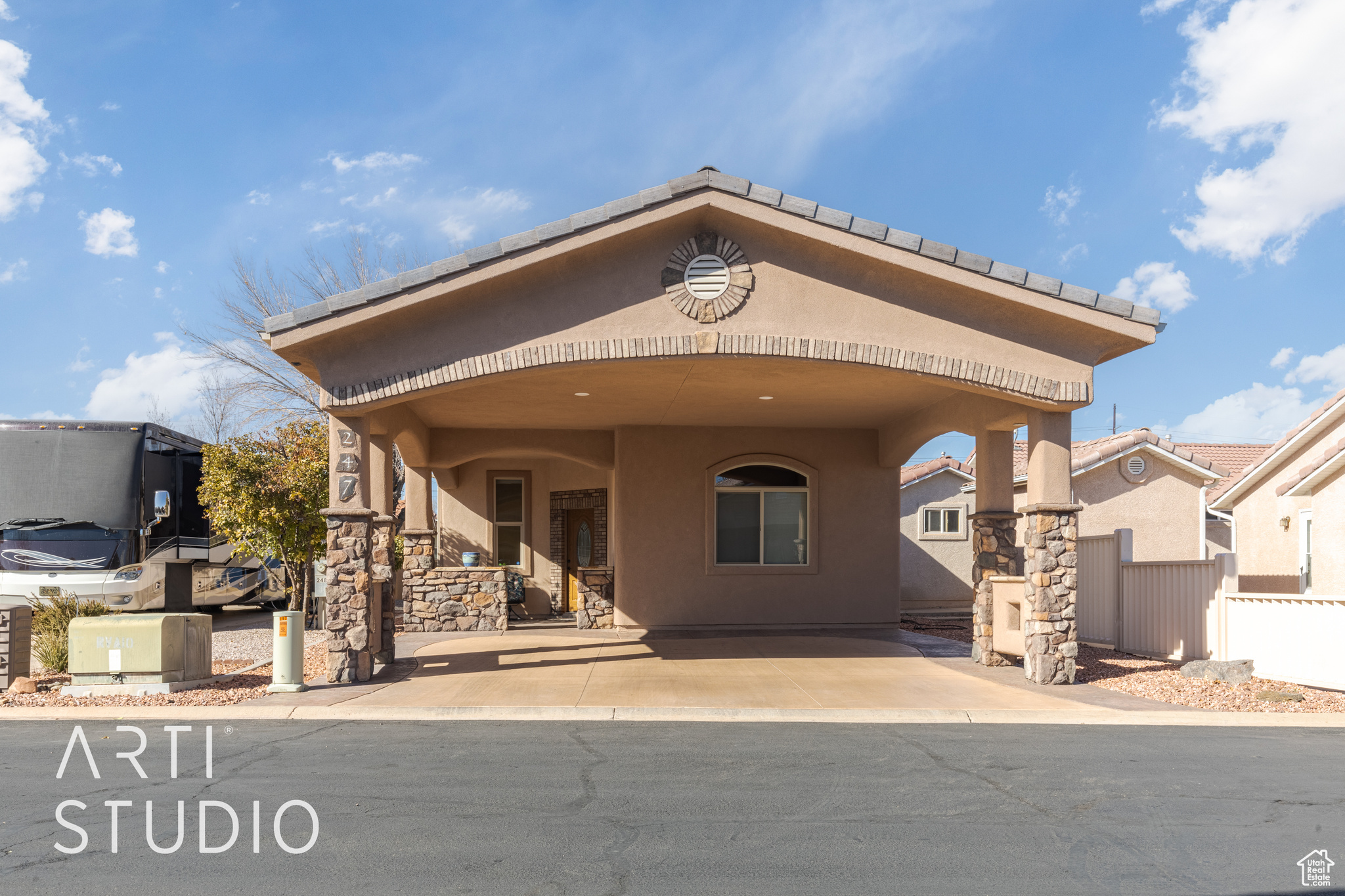 Welcome to this charming 2-bedroom, 2-bathroom home nestled in a vibrant 55+ community! Designed for comfort and convenience, this well-maintained residence features an inviting open floor plan with a modern kitchen, complete with beautiful granite countertops. Step outside to enjoy the peace and quiet of this active community, where neighbors become friends through clubhouse activities, scenic walking trails, and a welcoming atmosphere. Whether you're looking for relaxation or engagement, this home offers the perfect balance of both. Come experience the ideal blend of tranquility and social connection-your perfect retirement retreat awaits! Buyer to verify all.