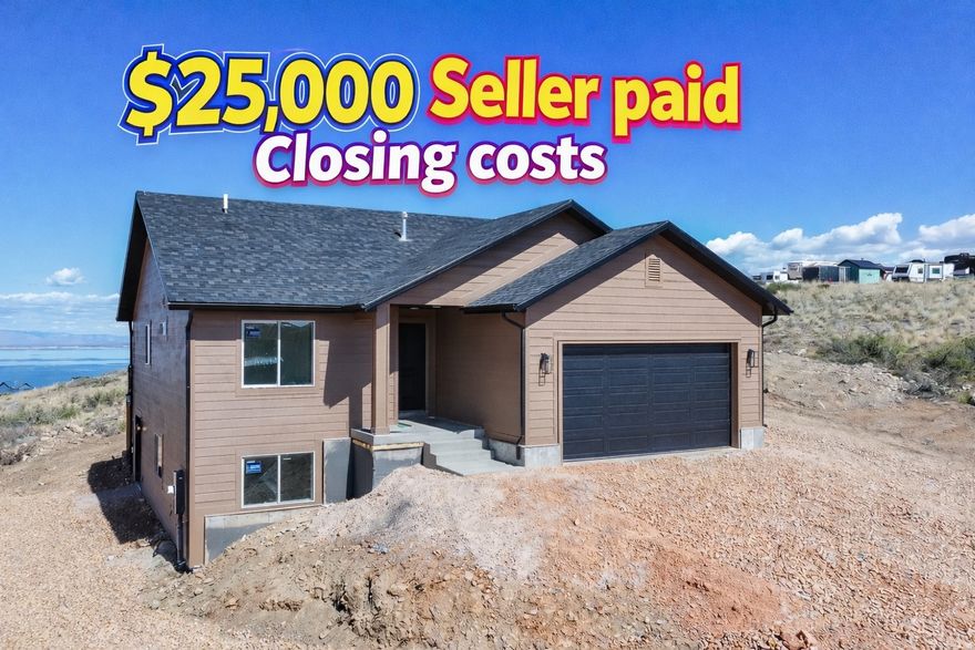 Come see this beautiful, newly built home in Bear Lake. This home features four bedrooms, three bathrooms, and a nice-sized garage, which is perfect for full-time living or a vacation getaway. Enjoy the outdoors from the large deck with amazing views of the lake and mountains. Inside, you'll find a clean, modern design with plenty of space for family and guests. Located in a quiet, gated community just minutes from the Lake, this is a great spot for relaxing, boating, hiking, or just enjoying the scenery. Don't miss your chance to own a brand-new home in one of Bear Lake's most desirable neighborhoods!