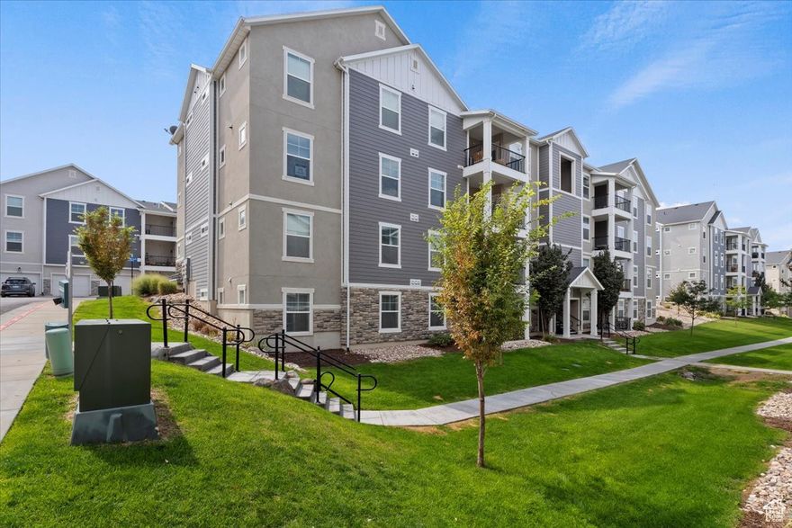 This low maintenance condo has  3-bedroom, 2-bathroom with a private 1-car garage. This condo is in like-new condition and ready to move into. It is within walking distance of Zions Bank Stadium to watch the Real Monarchs play, Salt Lake Community College and U of U Campus and Lee's Food Market. A quick drive to Mountain View Village with tons of restaurants and shopping Development The community offers a beautiful pool, clubhouse. playground and near the Juniper Canyon Recreation Area (skatepark included). This unit offers abundant natural light with patio for grilling.  The primary bedroom includes a walk-in closet and a private bathroom. This is an amazing unit in a great development. A great investment opportunity with all of the colleges near by.