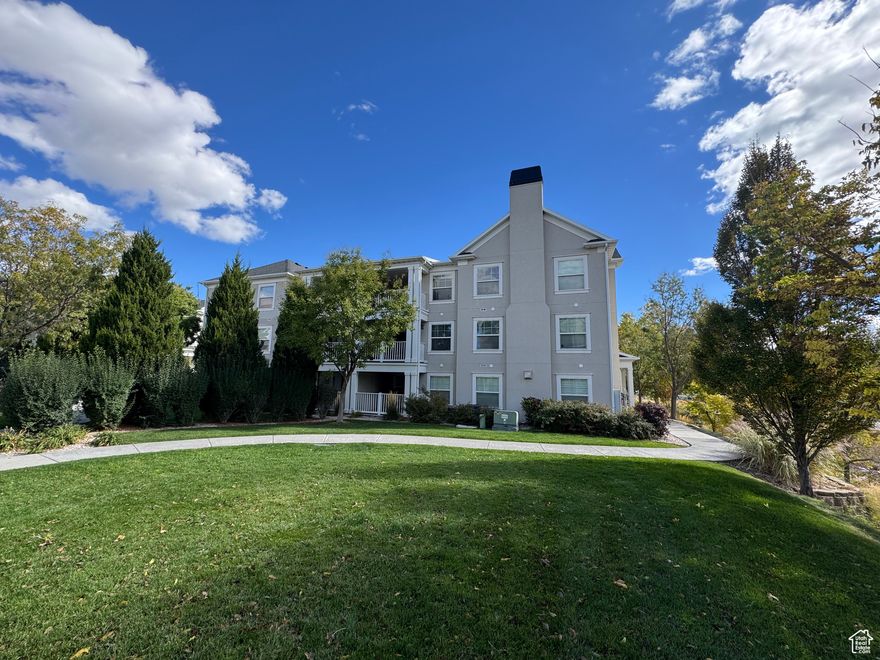 This is a gorgeous top level condo lending its self to beautiful views. Top floor means vaulted ceilings adding more visual space, comfort and a better level of quietness. This condo has lots of natural light adding to this open floor plan. Three bedrooms, 2 full baths, large private balcony making the perfect outdoor living space. Furnace and AC are brand new.  SELLER MOTIVATED. Fantastic value located in Daybreak! Daybreak has many amenities to offer in this one of a kind community.  Basic internet is included with HOA. Multiply parks & swimming pools, trails, free paddleboards/kayaks/canoes, dog parks, concerts, festivals, car shows, soapbox derby races and more! Square footage figures are provided as a courtesy estimate only and were obtained from pervious appraisal.  Buyer is advised to obtain an independent measurement.