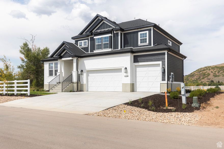 Nestled in the scenic heart of Utah's Kamas Valley, Stewart Ranches blends small-town charm with world-class outdoor access, offering a lifestyle rooted in nature, serenity, and thoughtful design. Among its standout homes, The Montclair exemplifies the perfect balance of elegance, functionality, and mountain-inspired comfort. This stunning traditional two-story home features striking roof lines and a thoughtfully designed layout ideal for both everyday living and entertaining. An elegant formal living room connects seamlessly to a cozy office, offering flexibility for work or hosting guests. The bright and spacious family room boasts a triple row of windows that invite in natural light and scenic views, with the option to add a fireplace for extra warmth and ambiance. The heart of the home-the gorgeous kitchen-features a large central island, corner pantry, and a sunny dining nook framed by a charming box window. Upstairs, the owner's suite offers a vaulted ceiling for added spaciousness, paired with a garden tub and separate shower for a cozy, spa-like retreat. Two additional bedrooms, a full bath, and a versatile loft-perfect for a game room or media space-complete the upper floor.  Set in the peaceful town of Francis, Stewart Ranches is just minutes from iconic outdoor destinations. From skiing the legendary slopes of Park City to fly fishing in blue-ribbon rivers, golfing, hiking, biking, or exploring via ATV or snowmobile, every season offers something extraordinary. Nearby Jordanelle and Rockport Reservoirs provide summer fun with boating, paddleboarding, and lakeside relaxation. Despite its quiet surroundings, Stewart Ranches is only 30 minutes from Main Street Park City and under an hour from Salt Lake City International Airport, giving you convenient access to city life and travel when needed. With semi-custom homes like The Montclair, featuring efficient floor plans and top-end finishes, Stewart Ranches redefines mountain living-whether you're seeking a year-round residence or a seasonal getaway. Come home to space, style, and the natural beauty of Utah.