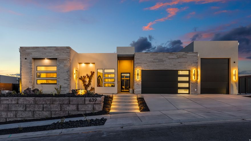 Welcome to your dream retreat at The Ridge at Zion Vista, where minimalist modern design meets elegant simplicity. This stunning home is specifically designed to maximize the views of Zion National Park, Coral Cliffs and Pine Valley Mountain. With an inviting outdoor living space perfect for relaxation and entertaining, the serene palette of earth tones harmonizes with the natural landscape. Enjoy a refreshing dip in the sleek, infinity hot tub or bask in the sun on the expansive patio. Experience the ultimate in contemporary living while surrounded by nature's beauty - this is more than a home; it's a lifestyle. Discover your sanctuary today!