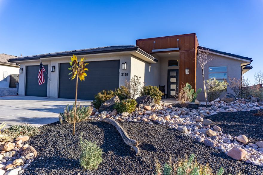 Immaculately maintained, this Desert Vistas home offers comfort, quality, and thoughtful design. Inside, the home features elevated ceilings, a bright and open great room, abundant natural light, and a versatile office or den space. The super low HOA provides access to an outdoor pool and Pickleball facility.  Ideally positioned near the Utah/Arizona border, the property enjoys convenient access to a wide network of outdoor trails, making it easy to enjoy the surrounding landscape and recreational opportunities. Route 7 provides efficient connectivity in multiple directions, offering straightforward access to shopping, dining, medical services, and other everyday conveniences. The St. George Regional Airport is just one exit away, with direct flights to several major cities and easy connections beyond.  Whether used as a primary residence or a secondary retreat, this well-cared-for home delivers a setting that supports both relaxation and an active lifestyle.