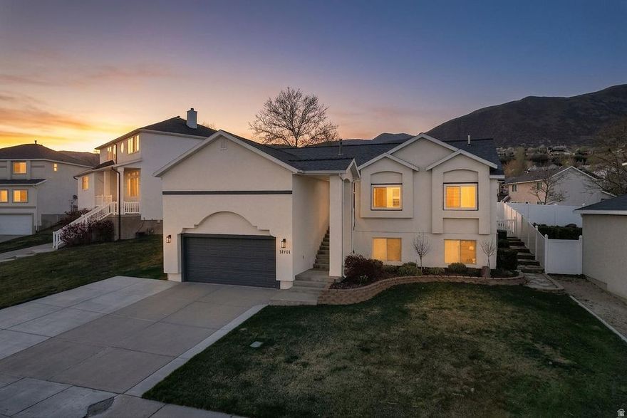**OPEN HOUSE 4/4 12:00-2:00** Welcome to this beautifully situated home in a quiet cut-de-sac in the heart of Draper! Surrounded by scenic beauty and just minutes from the golf course, you'll love the peaceful setting and everyday convenience this home provides. You will love the open floor plan with its large windows that bring in abundant natural light. Enjoy a low-maintenance backyard designed for easy living, featuring a private patio space perfect for relaxing or entertaining. This Draper community is close to Draper trails, Rec Center, parks, mountains, shopping and convenience to freeway and schools (Canyons School District). These homes don't come up very often in this location.. schedule your showing before it's gone!!  Buyer to verify all.