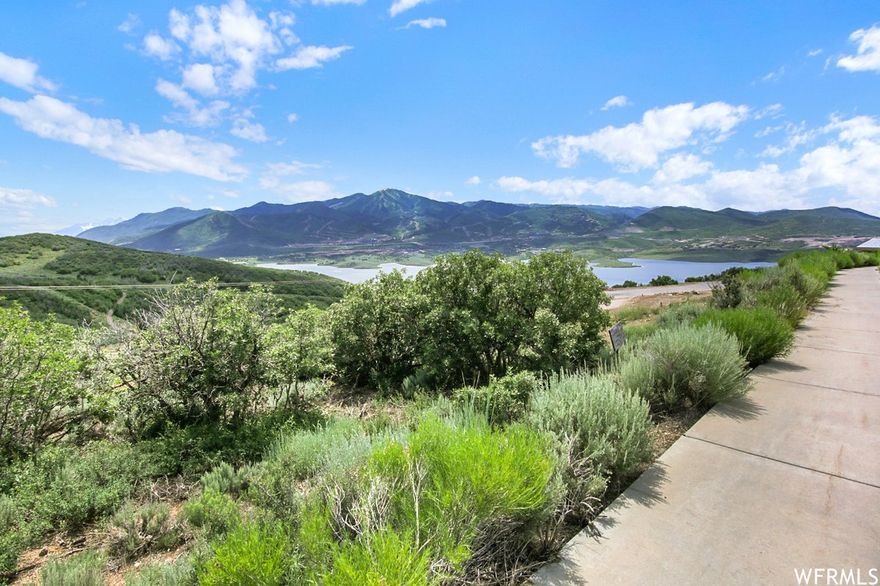 This homesite has a gentle down slope. With grand views to the south that provide views of the Jordanelle Reservoir and Deer Valley Resort. This homesite is one of the most desired in the Hideout community. Hideout is centrally located to skiing, watersports, hiking, biking and more!