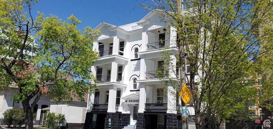 Renovated studs out to 2008 Code.  Electrical and plumbing.  New Parking lot in 2020,  Parking and Driveway gated in 2024.  1900's charm with 21 century updated kitchens and baths.  Bright color schemes with72" windows, hardwood floor and tile throughout.