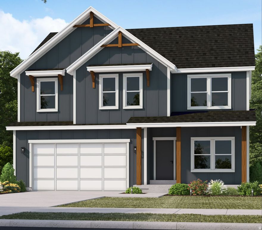 **TO BE BUILT OPTION** Located in a quiet and desirable community, meet the home that checks every box-and then adds a few you didn't know you needed. This stunning 2-story home offers 5 bedrooms, 3.5 bathrooms with a smart, functional layout. Upstairs, a spacious loft creates the perfect flex area for a playroom, media space, or second lounge. Downstairs, the finished basement expands your living options even further- Step outside (or simply look out your windows) and take in the mountain views that make every day feel like a getaway. **Price includes standard features, lot premium, farmhouse elevation and a FREE finished basement with preferred lender**Photos are of a previous model. Colors and finishes will vary* Square footage measurement figures are provided as a courtesy estimate only and were obtained from computer generated plans. All measurements were derived from the home's Gross Living Area (GLA) and based on the ANSI measurement standard. Buyer is advised to obtain an independent onsite measurement. No square footage data is guaranteed.