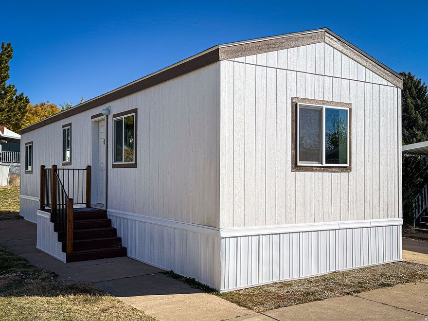 *** 3 MONTHS FREE LOT RENT *** BRAND NEW 2026 Fleetwood 2-bedroom one bathroom home. At 640 Sq ft., this home features a spacious, open living room and kitchen area that's great for entertaining. Located in the Rolling Hills Estates Community in Layton. Owners enjoy access to a pool, clubhouse, playground, Common RV Parking, and more. Shed, Central A/C. Kitchen Appliances (Fridge, Range, Dishwasher) are all included. The listing is for a manufactured home; no land is included with the sale. Buyers must qualify to live in the community. Buyer to verify all information.