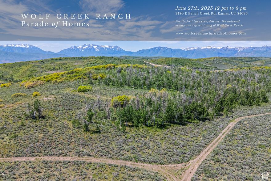 A true legacy opportunity awaits within the gates of Wolf Creek Ranch-an extraordinary 160-acre equestrian parcel just minutes from the entrance gate near Heber City. This homesite offers an ideal setting to create your private mountain retreat, surrounded by towering aspens and expansive vistas in every direction. Enjoy sweeping views of Mount Timpanogos, rolling alpine meadows, and the untouched wilderness of the Uinta National Forest. Wolf Creek Ranch encompasses over 13,000 acres-94% of which is preserved open space-and offers direct access to 2.2 million acres of Uinta National Forest. Paved roads provide year-round accessibility, making this the ultimate destination for nature lovers and outdoor adventurers. Wildlife sightings are a regular part of life here, with elk and other native species roaming freely. Residents enjoy over 60 miles of private trails for hiking, mountain biking, horseback riding, and ATV adventures in the warmer months-snowmobiling or cross-country skiing when the snow falls. Additional owner amenities include a Ranch Center for gatherings, a guest lodge and private yurts for overnight stays, stocked fishing ponds, and exclusive access to a one-mile stretch of the upper Provo River for fly fishing. Conveniently located just 20 minutes from Heber Valley Airport, 25 minutes from Skiing at Deer Valley, 35 minutes from Park City's historic Main Street, and an hour to the new Salt Lake City International Airport-this property offers an unmatched blend of privacy, nature, and accessibility.