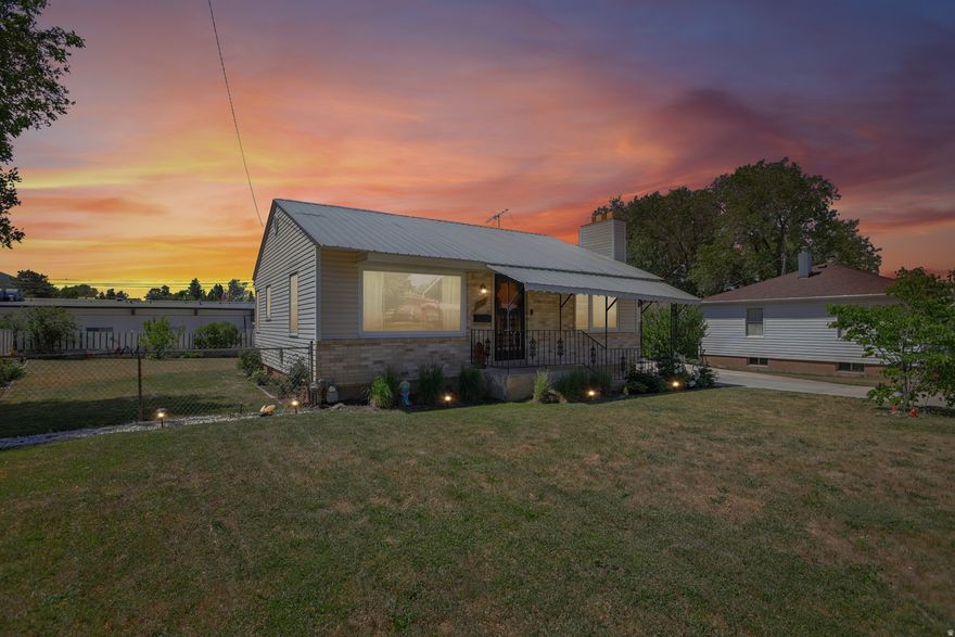 Quaint, tasteful, and full of charm, this Ogden home is tucked along a quiet street with beautiful views of the Wasatch Mountains. Inside, you'll find original hardwood flooring, a kitchen that preserves the character of the home with its original cabinetry, 3 bedrooms, including a primary bedroom, and two bathrooms, with one featuring tasteful updates for added comfort and functionality. Outside, the backyard features garden space, storage sheds, and a peaceful setting with mountain views. Conveniently located near local hiking and biking trails, parks, schools, and everyday amenities, this home offers a wonderful blend of character, comfort, and location. Buyer is advised to obtain an independent measurement.