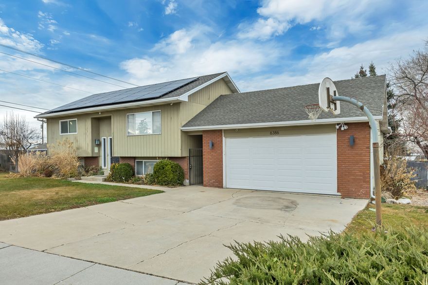 Welcome home to this 4 bedroom, 2 bath gem in a well established family-friendly neighborhood that offers space, comfort and impressive functionality.  The updated kitchen features maple cabinetry, stainless steel appliances, and a gas stove top as well as skylights that offer tons of natural light. Perfect for everyday living & entertaining.  Step outside to a generous yard with both deck & patio ideal for summer gatherings. A side yard boosts a raised bed garden area with mature fruit trees.  The tandem garage is a standout with its own furnace, 22-0 V outlets,  drop down ladder for attic access. Large storage shed with metal doors has wired electric interior lighting. So much more.  Full camera system. Schedule an appt today   SF provided by SL County.  Buyer to verify all.