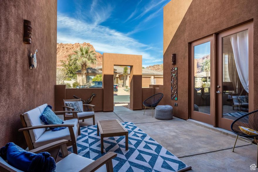 Back on the market!!! Rare opportunity to own a home in a desired Vermilion Cliffs gated community. Beautiful desert retreat with granite countertops, large windows, fireplace. For those who love adventure, the home is just minutes from hiking and biking trails, making it an ideal spot for outdoor enthusiasts. Whether as a primary residence or a vacation gateway, this home would offer a peaceful escape immersed in the breathtaking beauty of Snow Canyon.  New HVAC, furnace and water tank. A must see!