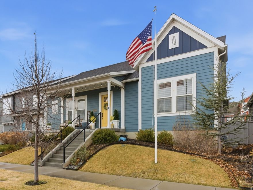 Thinking about building? This home delivers the upgrades, space, and finished features you would pay a premium for-without the wait, added expense, or unknowns. Offering incredible value in one of Daybreak's most sought-after locations, this beautifully maintained home is truly move-in ready and lives large in all the right ways.  Perfectly positioned near Highland Park, the Watercourse trails, Downtown Daybreak, and The Ballpark at America First Square, you get immediate access to the community's best lifestyle amenities.  Inside, the bright and open main level was designed for gathering, featuring an expansive living room, oversized kitchen, and generous dining space. A dedicated office creates the ideal work-from-home setup or quiet retreat. Plantation shutters throughout add both style and function.  With six spacious bedrooms, this home offers flexibility for every stage of life. The finished basement expands your living space with oversized bedrooms, large closets, and room for guests, hobbies, or multi-generational living.  Major system updates-including the furnace and AC-provide peace of mind and long-term value, something new construction often doesn't include at this price point.  Step outside to a fully landscaped yard, already complete and ready to enjoy-no additional cost, no waiting, no hassle. The elevated setting adds a sense of openness and privacy that is hard to find.  A rare three-car garage and thoughtful upgrades throughout complete the package.  If you've been considering building, this home is your opportunity to skip the timeline, avoid the added costs, and step into a home that already has it all-space, upgrades, and undeniable value.