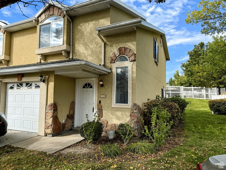 New Price! Don't miss this charming 3 bed, 2 bath end-unit in the beautifully maintained Tuscany community now listed at just $339,900! This home offers extra privacy with only one shared wall, a cozy backyard space, and a clean, well-cared-for interior. Enjoy the convenience of low-maintenance living while still having your own private outdoor space. Located just minutes from shopping, dining, and entertainment at Jordan Landing, this home combines comfort and location at an unbeatable value. Homes in this community don't last long at this price. Schedule your showing today  Square footage figures are provided as a courtesy estimate only. Buyer is advised to obtain an independent measurement.