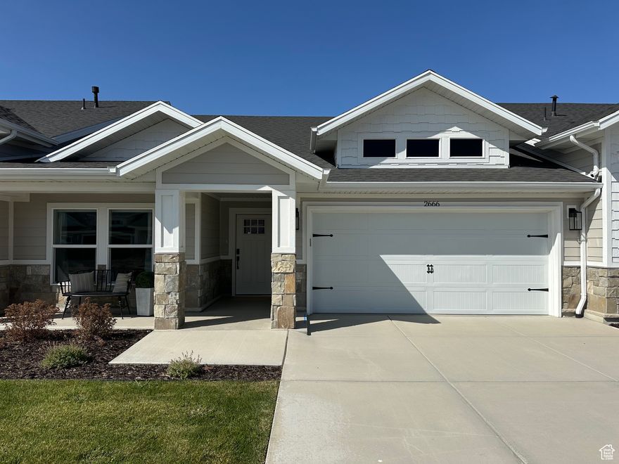 Nestled in a vibrant 55+ community in the heart of Syracuse. This beautifully designed attached home is currently under construction and offers a perfect blend of comfort and community. Featuring a spacious single-level layout with an open-concept design, this home boasts two bedrooms and a thoughtfully designed living area ideal for both relaxation and entertaining. The backyard is fully fenced, providing a private outdoor space to enjoy. Residents of this amazing community will have access to walking trails and pickleball courts, fostering a sense of connection and belonging. Experience low-maintenance living in a home designed for ease and enjoyment! Home completion estimated Oct-2025