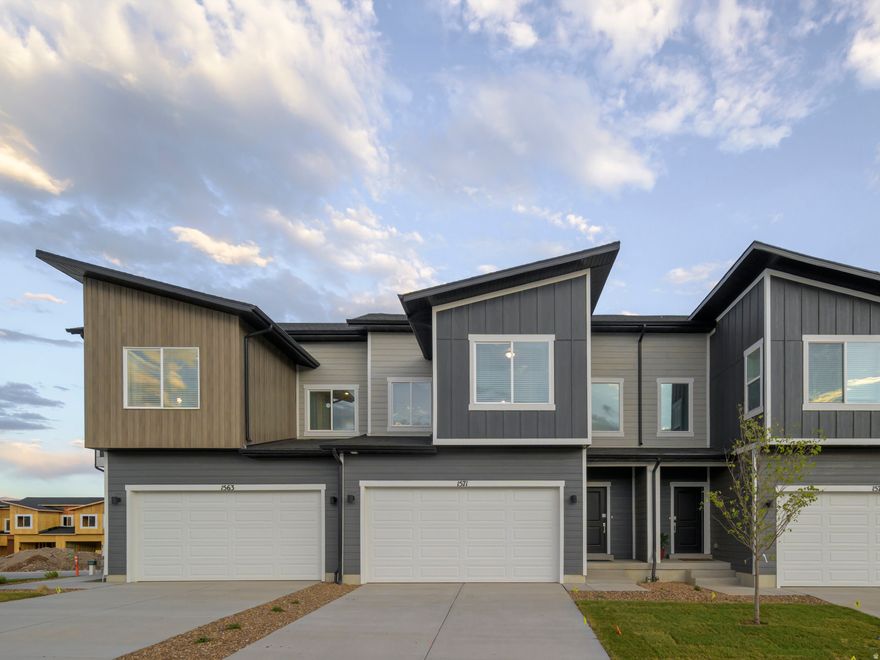 The Valley at Wildflower - 1503 - Res M. Ask about or lower interest rates when financing with our preferred lender. Estimated completion in May. This home offers 3 bedrooms, 2.5 bathrooms, an attached 2-car garage and a full unfinished WALKOUT basement. On the main floor, a spacious kitchen offers gray craftsman-style cabinets, white with light gray veining quartz countertops, and stainless steel appliances including the refrigerator! Upstairs is the owner's suite with owner's suite bathroom, laundry area, two additional bedrooms, and a full secondary bathroom. Square footage figures are provided as a courtesy estimate only and were obtained from builder. Buyer is advised to obtain an independent measurement. Interior photos are of same style of home, but not the actual home. Rendering is for illustrative purposes only.