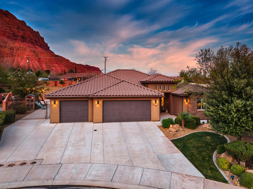 Welcome to this exceptional home in the highly sought-after Talon Cove community of Ivins! Ideally located near Black Desert Resort and Snow Canyon State Park, this property offers the perfect blend of comfort, scenery, and Southern Utah lifestyle. Set on the largest yard in the community, the backyard is designed for both relaxation and entertaining, featuring a private pool, expansive outdoor space, and a perfectly shaded patio in the afternoons. Enjoy breathtaking red rock views right from your backyard, creating a setting that is both peaceful and unforgettable. Inside, the home features a bright, open floor plan with spacious living areas and abundant natural light. The kitchen flows seamlessly into the main living space, ideal for gathering and entertaining, while the primary suite offers a comfortable retreat. Offered fully furnished, this home presents a rare turnkey opportunity, perfect as a primary residence, second home, or investment property, with an unbeatable combination of space, privacy, and iconic Southern Utah views.
