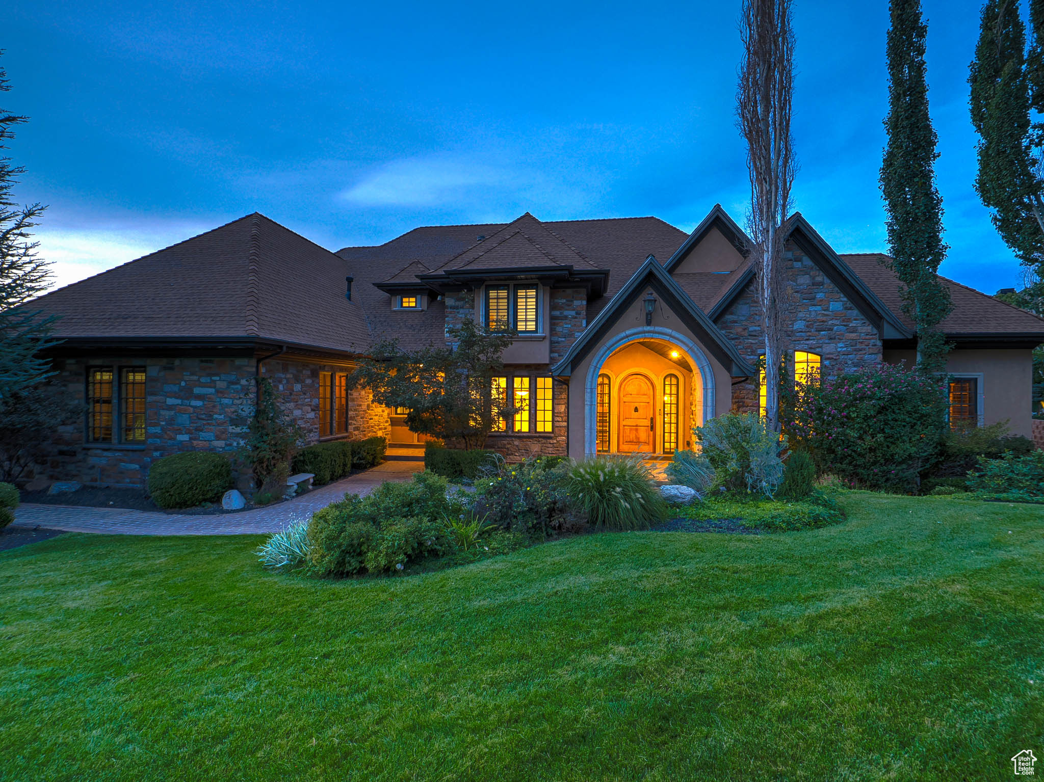 **YOU'RE LOOKING AT THE MOST COMPELLING ESTATE PROPERTY PURCHASE IN COVETED PEPPERWOOD - PERIOD** This property has the 'triple-threat' of Awesome Location, Very Good Condition, and Incredible Price!* This luxurious estate home features a main-level Master Suite, as well as three additional suites on the upper level* You'll appreciate the very large gathering spaces for Family & Friends* The spacious main-floor office provides quiet privacy when needed* The soaring beamed ceilings in the Great Room offer plenty of volume & ample space for any occasion* Large terraces are easily accessed for outdoor living spaces on both the Main and Lower Levels* The huge basement offers a second full kitchen & Great Room, all with immediate access to outdoor living and recreation* The Recreation & Exercise room is a welcome retreat* The beautiful theatre room and snack bar/lobby will be an incessant draw to family & friends* The beautiful rear yard is a relaxing haven in Spring, Summer & Fall* This excellent estate is also located just minutes away from Little Cottonwood Canyon, which features hiking, mountain biking, camping, and world-class skiing at Snowbird & Alta Resorts*. Come join us for the OPEN HOUSE on Saturday (27 Sept) from 11am to 1pm* If you're still reading this, just get over here before it's gone!!*