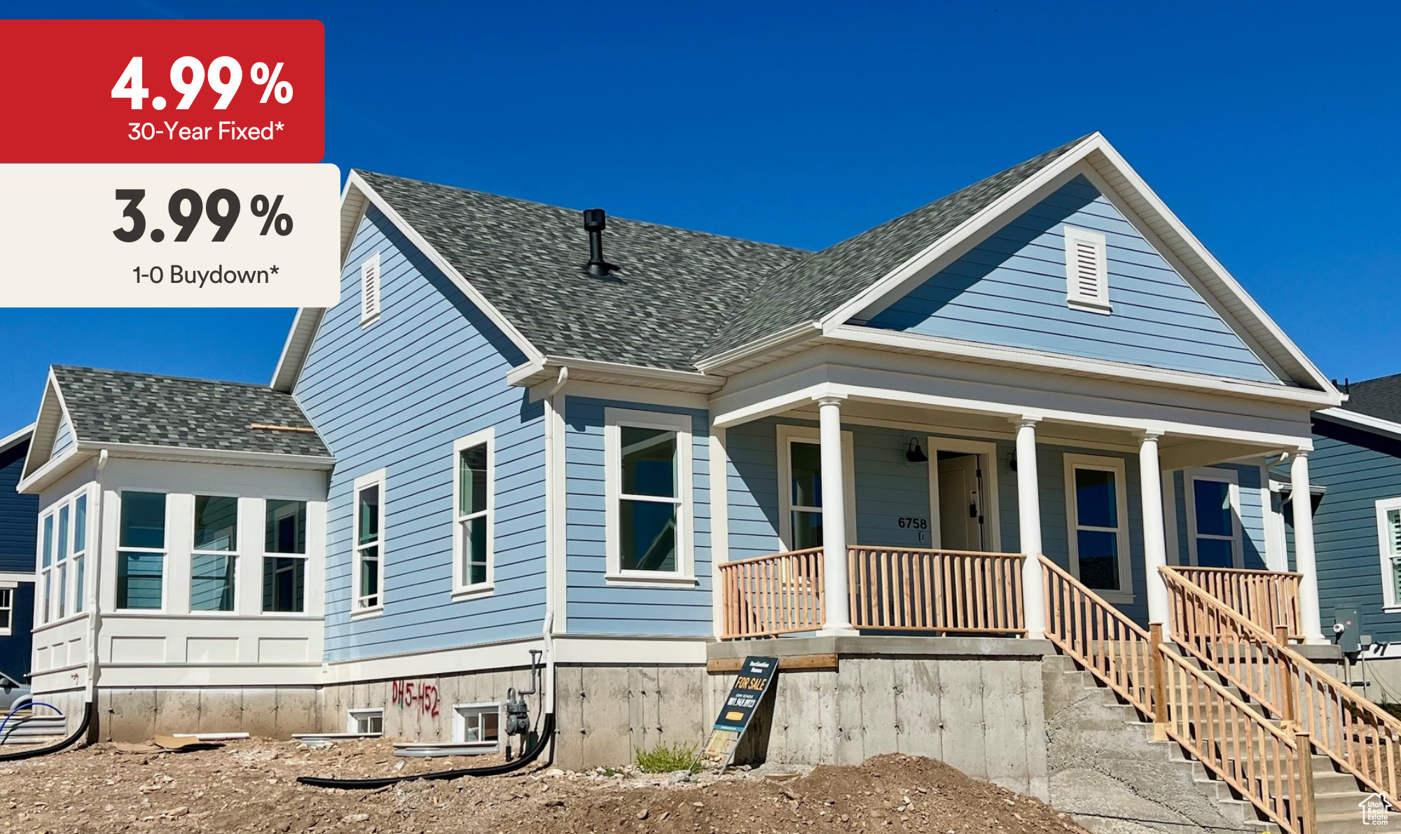 *Preferred Lender Incentive of a 1-0 first year buy down at 3.99% rate and then 4.99% fixed for the remaining 29 years. Contact agent for details. This new home is under construction and will be complete the beginning of October 2025.