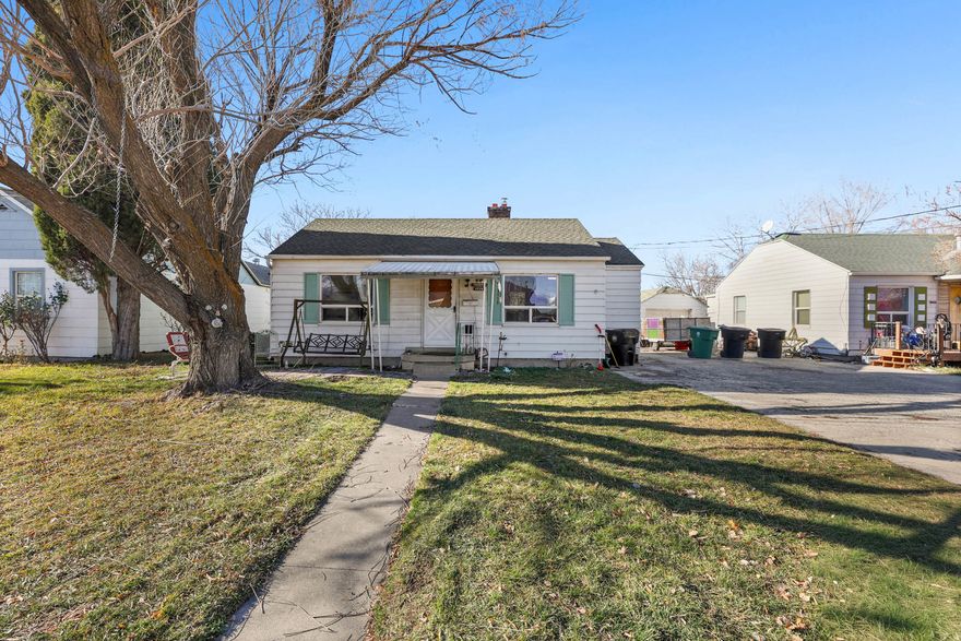 Do not miss your chance at this charming and cozy move in ready home! This spacious gem lives far larger than its size and offers a bright & efficient layout. Featuring 2 bedrooms, 1 bathroom, welcoming living and dining spaces, & updated windows that provide great natural light. The home includes air conditioning, a newer water heater, and is move-in ready with all appliances included! Step outside to one of the best features of this property  a massive, deep lot full of exciting potential. The front yard offers nice grass and curb appeal, plus a one-car covered carport. With plenty of room for a major home expansion, ADU, or workspace flexibility, this lot provides endless opportunity. Located in a highly walkable neighborhood close to schools, restaurants, & numerous retail options, this property also offers excellent freeway access. Lovingly cared for by the same family for many years, it is now ready for a new chapter. Square footage figures are provided as a courtesy from county records. Buyer to verify. #INVESTOR #ARV #BRRR #HOUSEHACK #FUTUREADU #FIXERUPPER