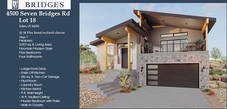 WATER/SEWER CONNECTION AND STANDBY FEES ARE PAID 48K VALUE! There are VERY FEW HOMESITES AVAILABLE IN THE OGDEN VALLEY Zoned for Short-Term Rentals (STR) and this one is a hidden gem. Not only does this uphill lot have views of Snowbasin Resort and Nordic Valley Resort. This homesite is next open space to the North and West that creates privacy and will not be built on allowing forever views. The Bridges development is the latest addition to Wolf Creek Resort's collection of upscale Ogden Valley real estate. Buyers can use builder of preference or use Lewis Homes. For a minimal fee the HOA takes care of all landscaping. Located at the entrance to Wolf Creek canyon and the Powder Mountain corridor, the community will be the most extensive real estate development of its kind in the Wolf Creek Resort area. A home in the Bridges would make an excellent full-time residence or a second home/rental investment property. Several neighborhoods comprise The Bridges, and at its heart is the Homestead Club, is a place for gathering and recreation. This amenity will house a fitness center, a barn, a clubhouse, and an events venue, among many others. Once finished, these homes will make The Bridges one of the most sought-after places to live and stay in the Ogden Valley. WILL SERVE LETTER IN HAND FOR WATER AND SEWER.