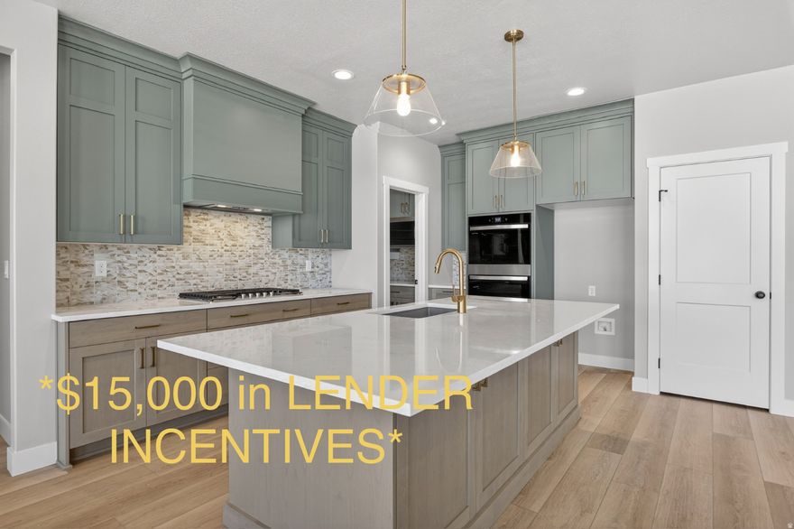 Discover this stunning 3,900 sq ft mountain modern home, perfectly situated on a spacious lot in a tranquil country setting. The exterior boasts a sleek design that seamlessly blends with the natural landscape. Step inside to find an impressive entryway and great room with soaring high ceilings, creating an airy atmosphere. The gourmet kitchen features double ovens, a generous island, and a walk-in pantry, ideal for both everyday living and entertaining. A convenient drop zone adds functionality to your entryway. The unfinished basement offers limitless potential with rough-ins for two bathrooms and a second laundry, plus a walk-out design for easy access to the outdoors. Enjoy abundant storage and a three-car garage, all while taking advantage of the winding walking trails that weave throughout the community. This home perfectly combines modern elegance with serene country living.