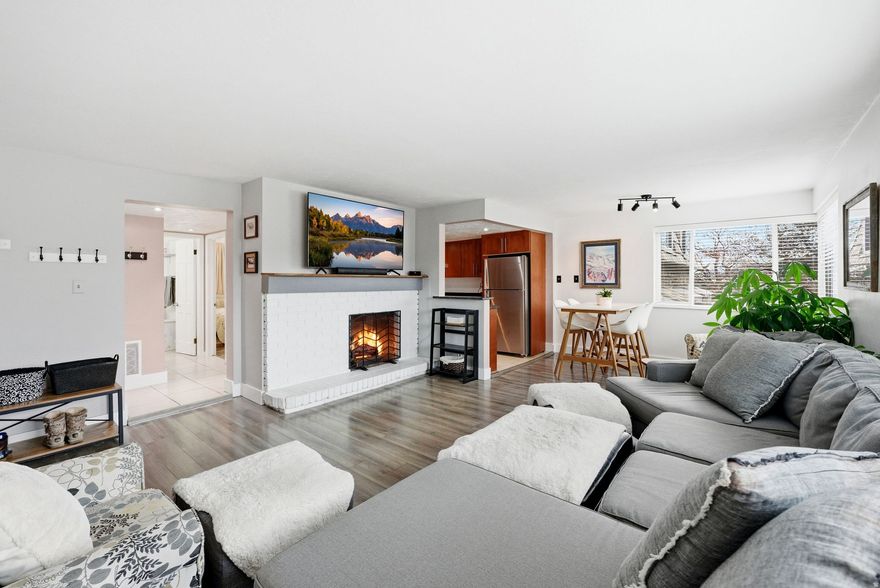 Welcome to effortless Holladay living! Bright and inviting corner-unit condo in the heart of Holladay. Oversized windows and an open floor plan create a spacious feel throughout. Enjoy an updated kitchen with ample cabinetry, a large bedroom that fits a king bed, a large walk-in closet, in-unit laundry, and a semi-private balcony for morning coffee or evening relaxation. Includes covered parking with guest spots, storage space, and a well-run HOA with access to two pools, a fitness center, and beautifully maintained common areas. Unbeatable accessibility to Harmons, 3 Cups, Caputo's, Mint Sushi, SOHO Food Truck Park, Taqueria 27, Holladay Arts Council, parks, the library, bus stops, and more! A fantastic opportunity to own a light-filled, move-in-ready condo in one of Holladay's most desirable locations. This is the ONE, so schedule your showing today! Square footage figures are provided as a courtesy estimate only; buyer advised to obtain an independent measurement.