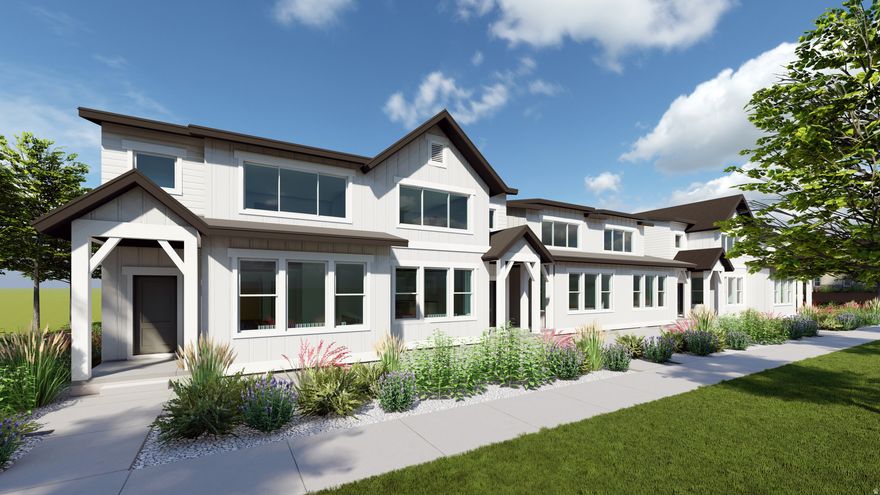 Sienna Hills - 304 - Residence 2 - Offering rates as low as 4.99% FHA(5.893 APR) when financing through Lennar Mortgage! Estimated completion in January. This home includes 3 bedrooms, 2.5 bathrooms, 2-car garage, and full unfinished basement. This townhome's kitchen offers white craftsman-style cabinets, and quartz countertops. Upstairs is the laundry room, loft, owner's suite, and owners suite bathroom, two more bedrooms, and one full bathroom. Square footage figures are provided as a courtesy estimate only and were obtained from builder. Buyer is advised to obtain an independent measurement. Rendering is for illustrative purposes only. Actual features and elevations may vary. Interior photos are of same style of home but not actual home.