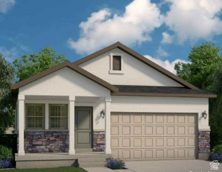 This Grady cottage home offers a thoughtful blend of style and efficiency all in a great community! Features include a tankless water heater, energy-efficient options, and Christmas light outlets for convenience. The kitchen is designed with white laminate cabinetry, quartz countertops, and stainless steel gas appliances, creating a sleek and modern space for cooking and entertaining. Durable laminate hardwood flooring flows throughout the main living areas, complemented by vinyl tile and carpet in designated spaces. The owner's bathroom is a highlight, featuring a spacious walk-in shower with glass doors and satin & brushed nickel hardware. Craftsman base and casing add timeless character to this home's interior. Comes with front yard landscaping that is maintained by the HOA for easy care living.