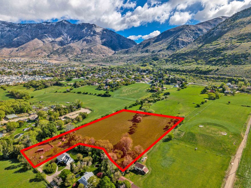 This beautiful 7 acres of ground sits high on the east bench in North Ogden.  Sitting at the base of the mountain you have stunning valley views and mountain views with a gentle slope that is ideal for a stunning residential subdivision.  Seller currently owns 6 shares of cold creek water but is not included at this price.  This ground and the setting are ideal.  Outline of the map is approximate and will need to be surveyed and agreed to between buyer and seller.