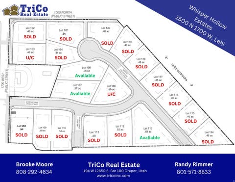 Vacant Land For Sale - 1604 W Box Wood Dr #107<br/> Lehi, UT 84043